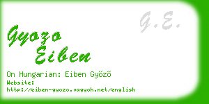 gyozo eiben business card